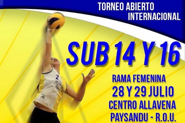 Abierto internacional Sub-14 y Sub-16 femenino. Paysandú 28 y 29 de julio 2018
