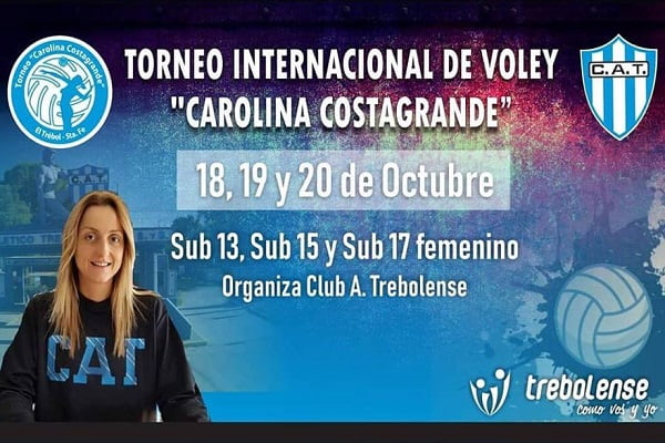Torneo internacional de voleibol "Carolina Costagrande" en Trebolense, 18 al 20 de octubre 2019. Foto: Club Atlético Trebolense