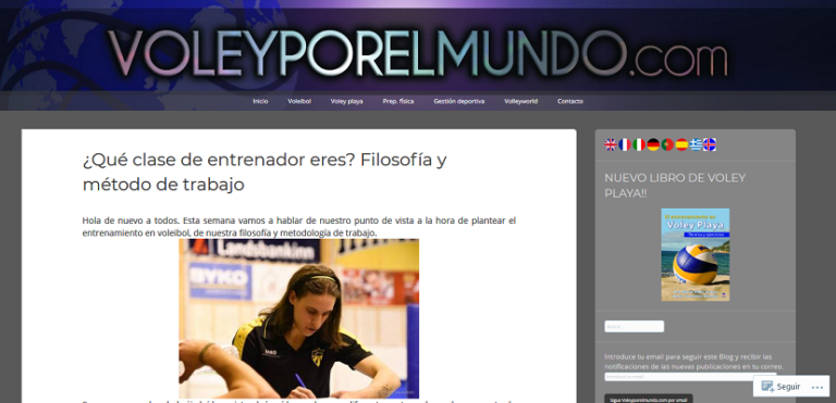 Sitio web de Voley por el mundo